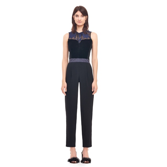 rebecca taylor velvet jumpsuit